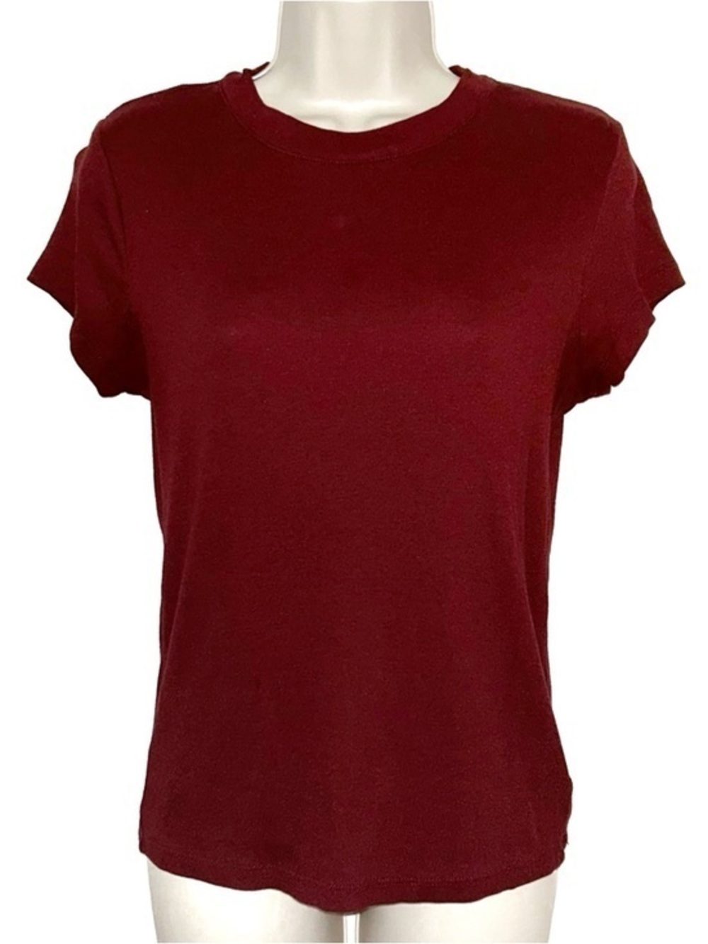 a new day Short Sleeve Crew Neck Tee in Wine